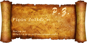 Pipis Zoltán névjegykártya